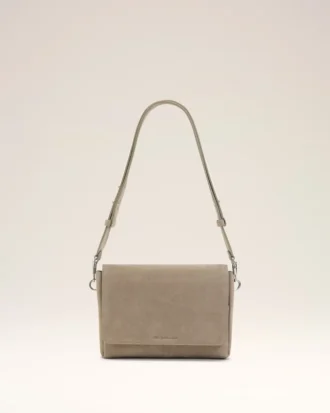 Grey Cow Leather Flap Messenger Carrousel Bag Grey Cow Leather Flap Messenger Carrousel Bag