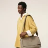 Grey Cow Leather Large Flap Carrousel Bag Grey Cow Leather Large Flap Carrousel Bag
