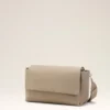 Grey Cow Leather Large Flap Carrousel Bag Grey Cow Leather Large Flap Carrousel Bag