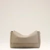 Grey Cow Leather Large Flap Carrousel Bag Grey Cow Leather Large Flap Carrousel Bag