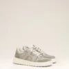 Grey Cowhide Leather a Walk Sneakers Grey Cowhide Leather a Walk Sneakers