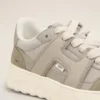 Grey Cowhide Leather a Walk Sneakers Grey Cowhide Leather a Walk Sneakers