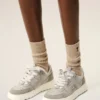 Grey Cowhide Leather a Walk Sneakers Grey Cowhide Leather a Walk Sneakers
