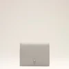 Grey Cowhide Leather Ami De Coeur Bifold Wallet