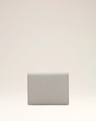 Grey Cowhide Leather Ami De Coeur Bifold Wallet Grey Cowhide Leather Ami De Coeur Bifold Wallet
