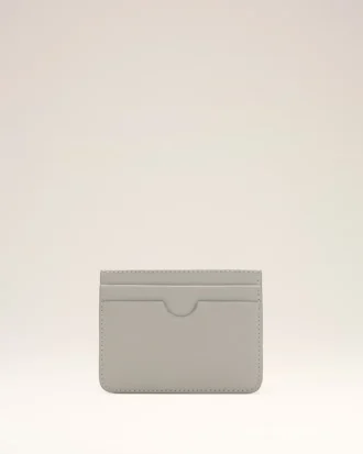 Grey Cowhide Leather Ami De Coeur Card Holder Grey Cowhide Leather Ami De Coeur Card Holder