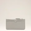 Grey Cowhide Leather Ami De Coeur Zipped Card Holder Grey Cowhide Leather Ami De Coeur Zipped Card Holder