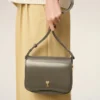 Grey Glazed Leather Paris Paris Bag