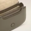 Grey Glazed Leather Top Handle Paris Paris Bag