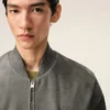 Grey Goat Leather Ami De Coeur Zipped Jacket Grey Goat Leather Ami De Coeur Zipped Jacket