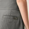 Grey New Wool Wrapped Belted Trousers