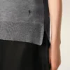 Grey Thin Wool Crewneck Ami De Coeur Sweater