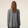 Grey Thin Wool Crewneck Ami De Coeur Sweater