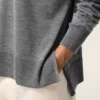 Grey Thin Wool Crewneck Ami De Coeur Sweater