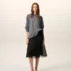 Grey Thin Wool Crewneck Ami De Coeur Sweater