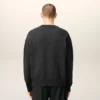 Grey Wool Ami De Coeur Crewneck Sweater Grey Wool Ami De Coeur Crewneck Sweater