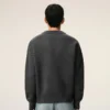 Grey Wool Cardigan with Contrasted Ami De Coeur