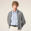 Grey Wool Shirt Collar Ami De Coeur Cardigan Grey Wool Shirt Collar Ami De Coeur Cardigan