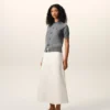 Grey Wool Short Sleeves Ami De Coeur Cardigan