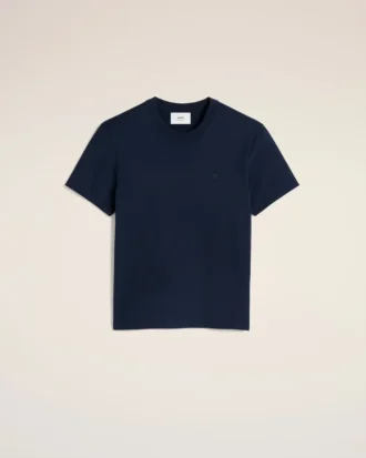 Navy Cotton Ami De Coeur T-Shirt Navy Cotton Ami De Coeur T-Shirt