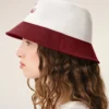 Red and White Cotton Ami Paris Hat Red and White Cotton Ami Paris Hat