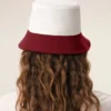Red and White Cotton Ami Paris Hat Red and White Cotton Ami Paris Hat