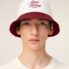 Red and White Cotton Ami Paris Hat Red and White Cotton Ami Paris Hat