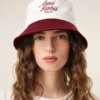 Red and White Cotton Ami Paris Hat Red and White Cotton Ami Paris Hat