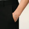 Silver Brass Ami De Coeur Chain Bracelet Silver Brass Ami De Coeur Chain Bracelet