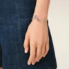 Silver Brass Ami De Coeur Chain Bracelet Silver Brass Ami De Coeur Chain Bracelet