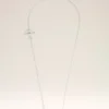 Silver Brass Ami De Coeur Chain Necklace Silver Brass Ami De Coeur Chain Necklace
