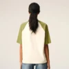 White and Green Cotton Ami De Coeur Knitted Patch T-Shirt