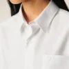 White Cotton Ami De Coeur Boxy Shirt