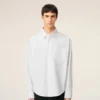 White Cotton Ami De Coeur Boxy Shirt