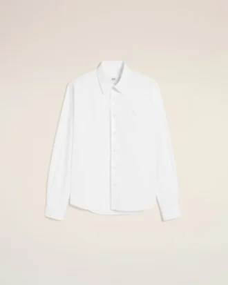 White Cotton Ami De Coeur Classic Shirt