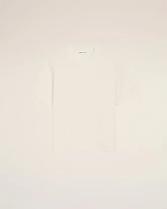 White Cotton Ami De Coeur Embossed T-Shirt