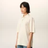 White Cotton Ami De Coeur Knitted Patch Polo
