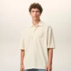 White Cotton Ami De Coeur Knitted Patch Polo