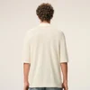 White Cotton Ami De Coeur Knitted Patch Polo
