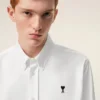 White Cotton Ami De Coeur Oxford Shirt
