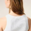 White Cotton Ami De Coeur Tanktop