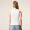 White Cotton Ami De Coeur Tanktop