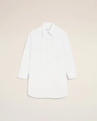 white cotton ami de coeur wide shirt dress 1 330x413 - White Cotton Ami De Coeur Wide Shirt Dress