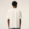 White Cotton Ami Paris Heritage Print T-Shirt