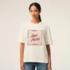 White Cotton Ami Paris Heritage Print T-Shirt