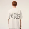 White Cotton Ami Paris Print T-Shirt