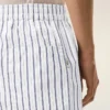 White Cotton Elasticated Shorts
