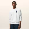 White Cotton Knitted Ami De Coeur Sweatshirt White Cotton Knitted Ami De Coeur Sweatshirt