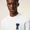 White Cotton Knitted Ami De Coeur Sweatshirt White Cotton Knitted Ami De Coeur Sweatshirt