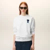 White Cotton Knitted Ami De Coeur Sweatshirt White Cotton Knitted Ami De Coeur Sweatshirt